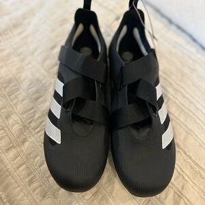 adidas The Indoor Cycling Black and White Athletic Shoes